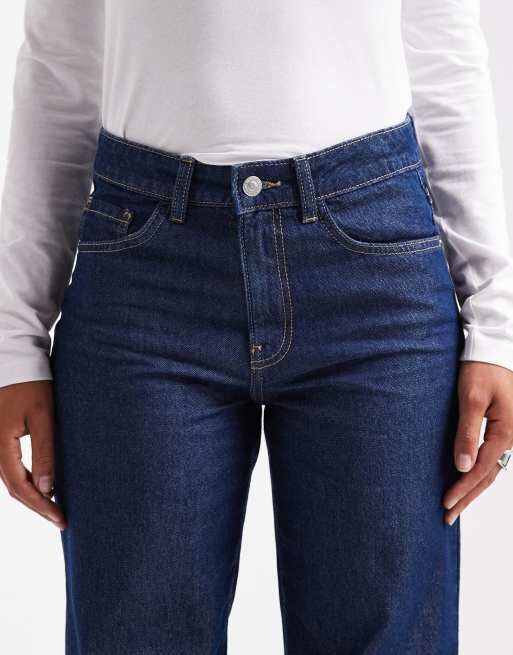 Vero Moda - Kirsa - Jeans dritti a vita medio alta rinse wash scuro, 5 di 5