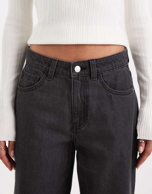 Vero Moda - Kirsa - Jeans met halfhoge taille en rechte pijpen in medium grijze wassing, 4 van 5