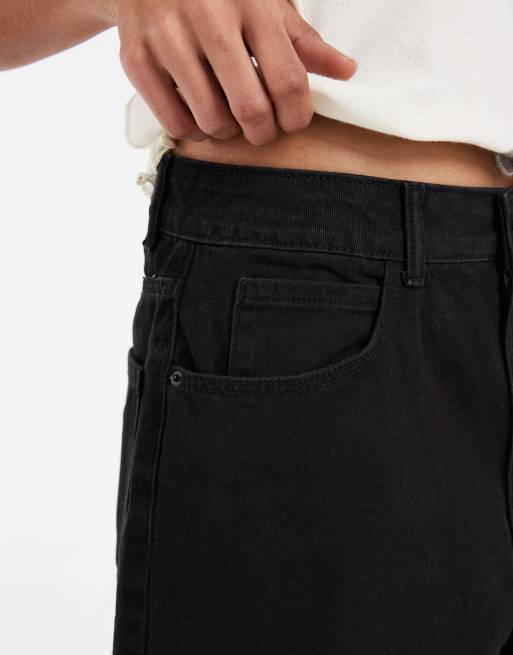Vero Moda – Kirsa – Locker geschnittene Jeans-Shorts in schwarzer Waschung mit hohem Bund, 5 von 5