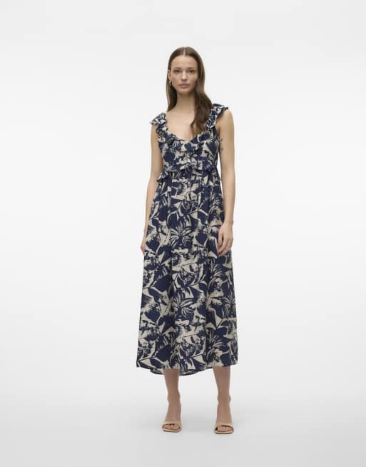 Vero Moda – Kleid in Blazer-Marineblau 1