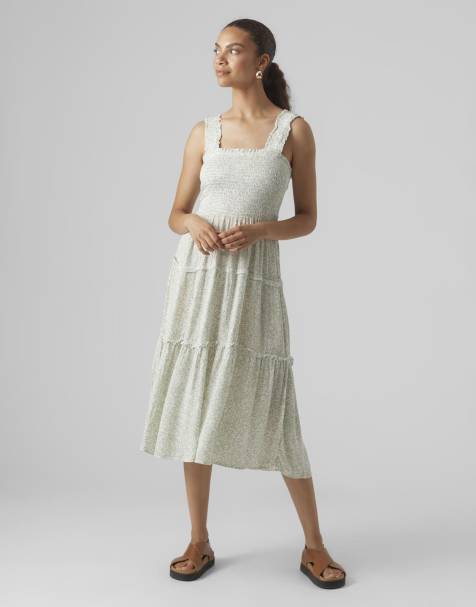 Vero Moda – Kleid in Heckengrün - view 1