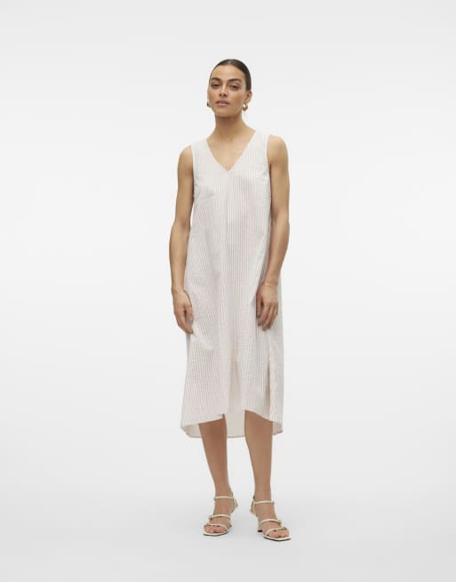 Vero Moda – Kleid in Irisch-Cremeweiß