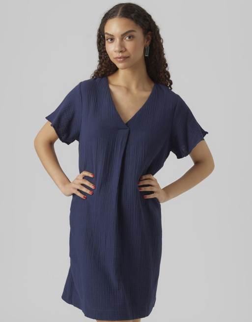 Vero Moda – Kleid in Marineblau
