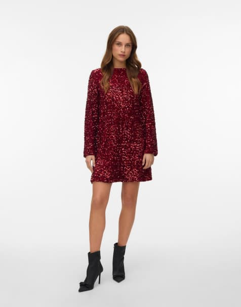 Vero Moda – Kleid in Scarlet Sage - view 1