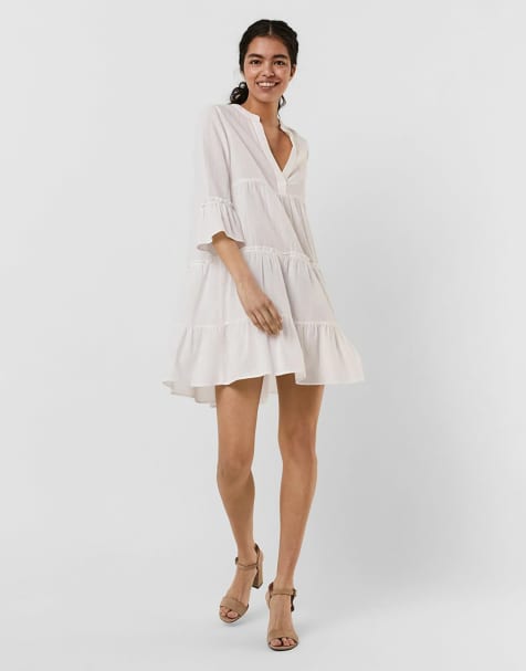 Vero Moda – Kleid in Schneeweiß - view 1