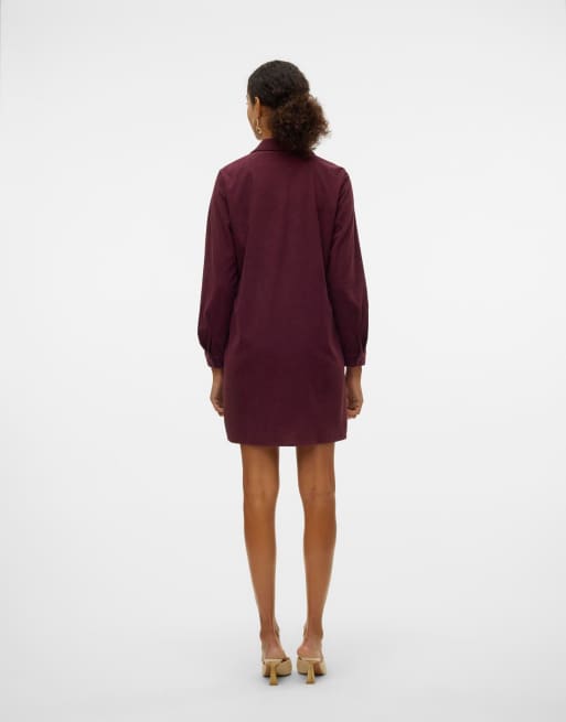 Vero Moda Kleid in Weinrot, 2 von 6