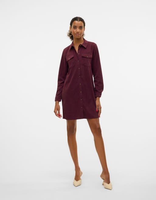 Vero Moda Kleid in Weinrot, 3 von 6