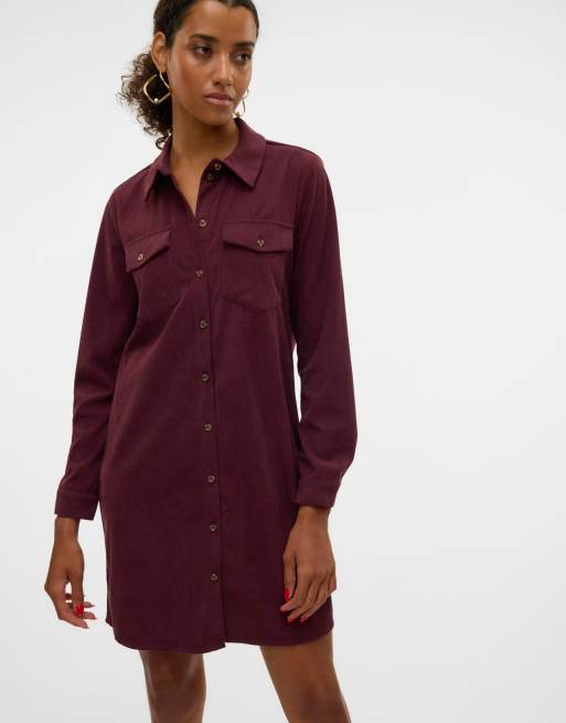 Vero Moda Kleid in Weinrot, 4 von 6