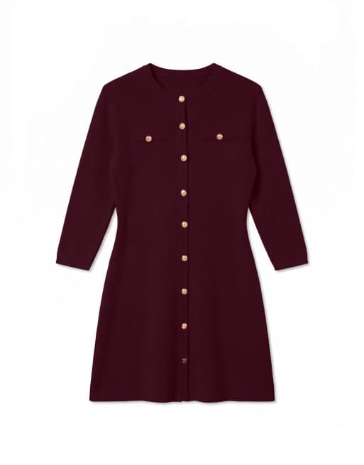 Vero Moda Kleid in Weinrot, 5 von 5