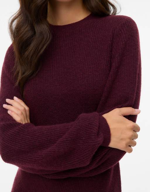 Vero Moda Knitted dress in winetasting, 4 of 5