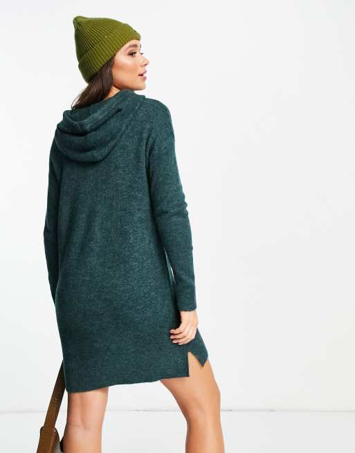 Vero Moda knitted hoodie dark green | ASOS