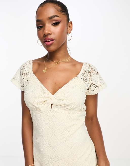 Vero moda clearance white lace dress