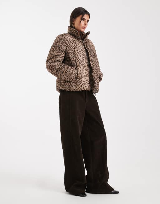 Vero Moda - Kort pufferjack in luipaardprint, 4 van 4