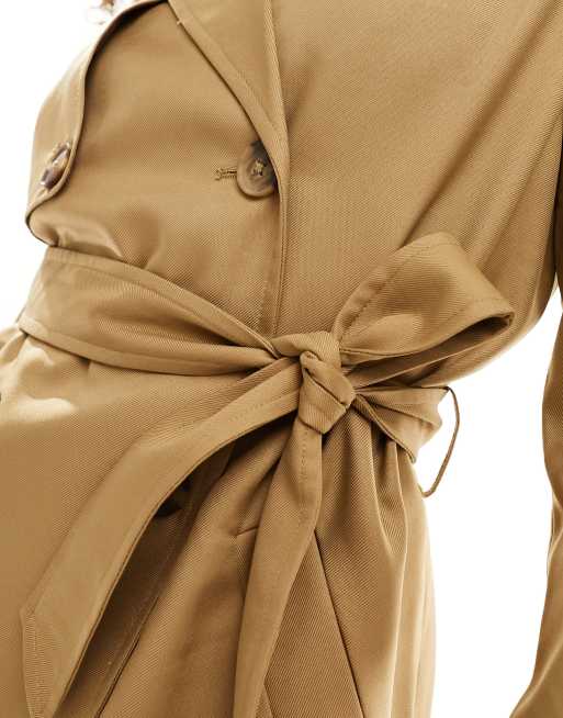 Vero Moda - Korte trenchcoat in camel, 3 van 4