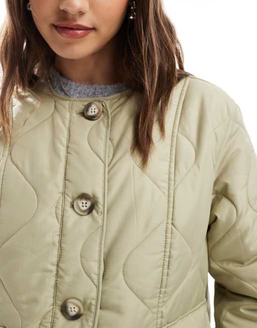 Outdoor Steppjacke Vero Moda Lederjacke Gelb Vero Moda Outdoor