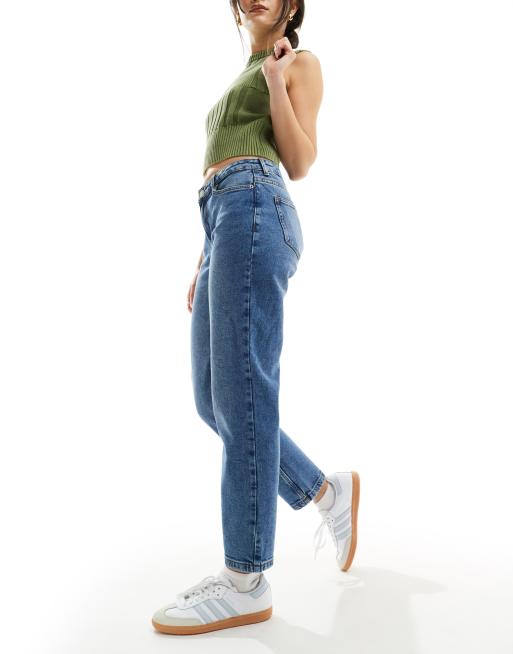 Vero Moda - Kyla - Rechte jeans met halfhoge taille in medium blauw denim, 5 van 5