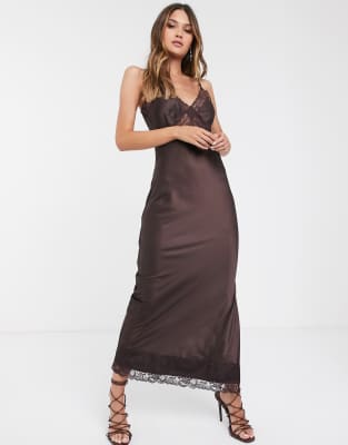 brown maxi dress
