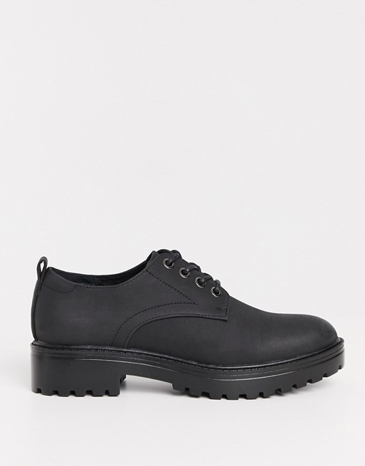 Vero Moda lace up shoes in black