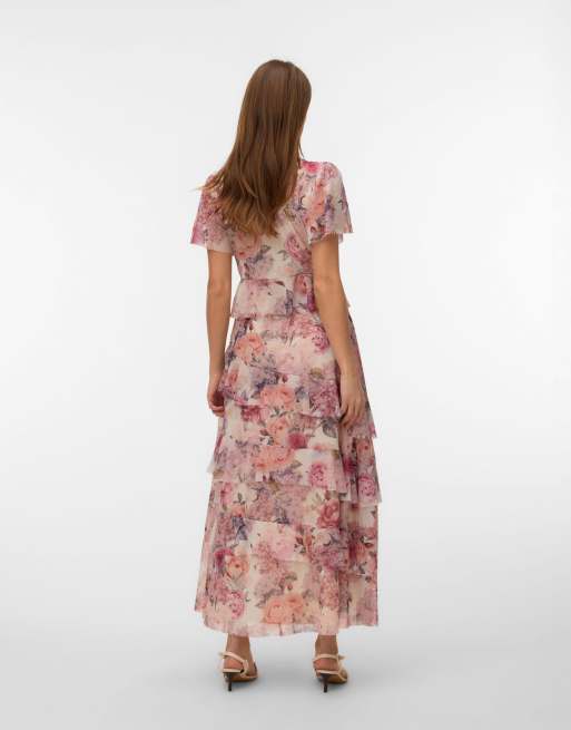 Vero Moda Layered dress in birch, 2 of 5