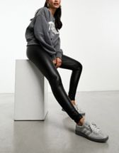 Topshop Tall – Leggings im Leder-Look in Schwarz Size: US 10: Buy Online in  the UAE, Price from 322 EAD & Shipping to Dubai