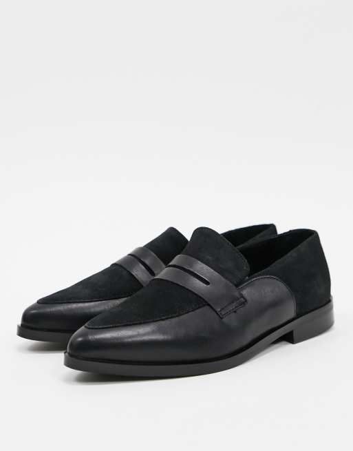Vero Moda – Leder-Loafer in weiter Passform, 2 von 4