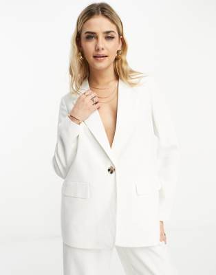 Vero Moda - Legerer, eleganter Blazer in Weiß, Kombiteil