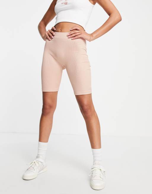 Vero Moda - Leggings corti rosa a coste