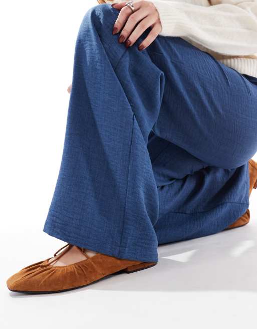 Vero Moda – Leichte Hose aus dunklem Denim mit Kordelzugbund, 5 von 5
