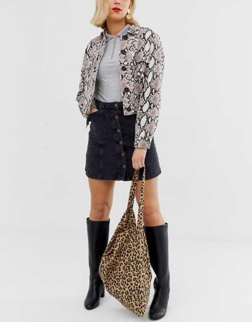 Vero Moda leopard print tote bag