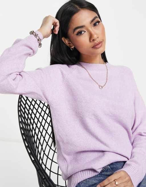 Lilac crew neck sweater new arrivals