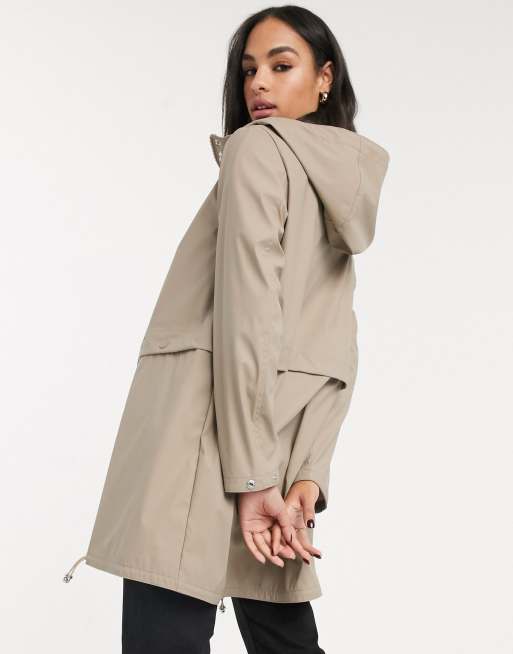 Vero Moda lightweight rain coat in beige