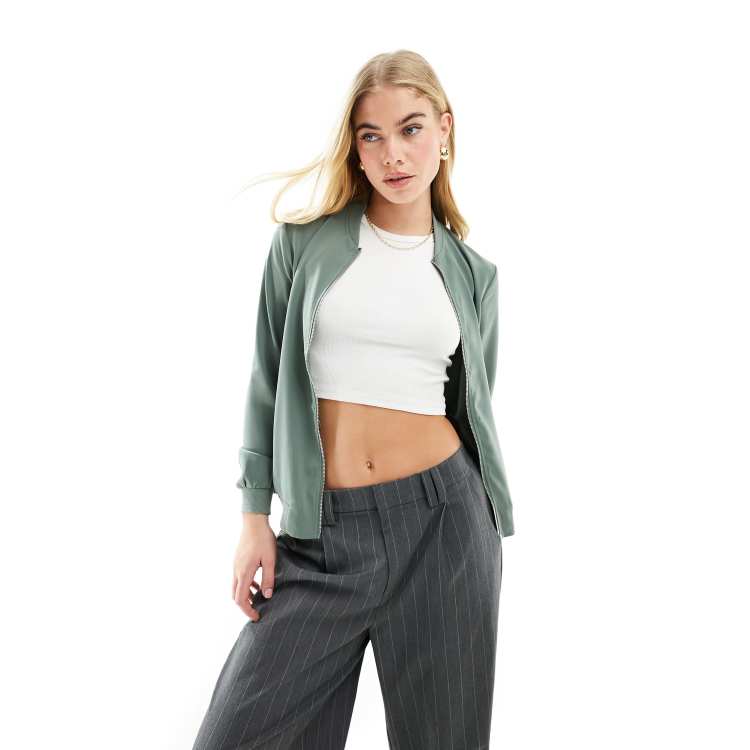 Green on sale bomber women