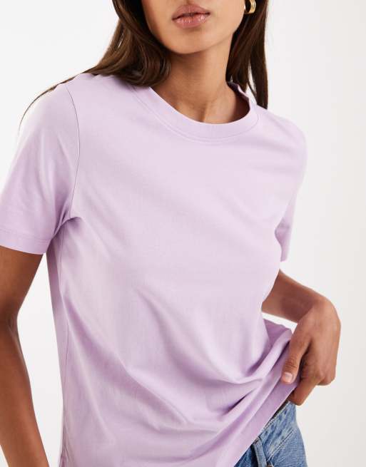 Vero Moda – Liliowy T-shirt, 4 z 4