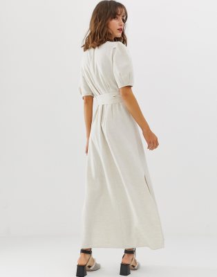 vero moda linen smock dress