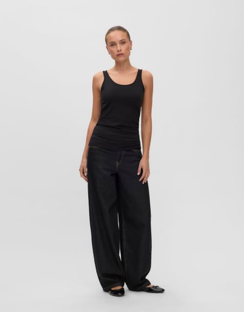 Vero Moda linne i chokladbrun - view 1