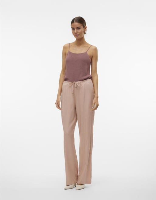 Vero Moda – Ljusrosa byxor
