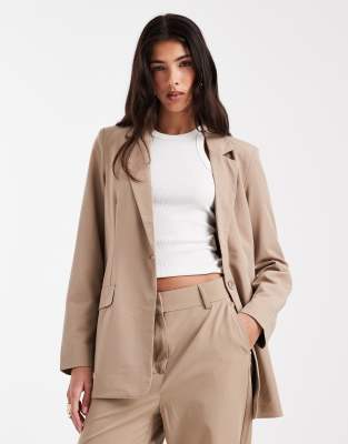 Vero Moda - Locker geschnittener, eleganter Blazer in Beige, Kombiteil-Neutral