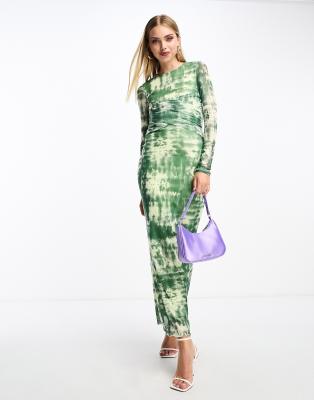 Vero moda shop green maxi dress