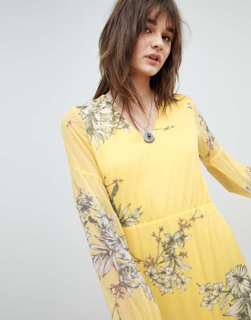 Vero moda yellow store dress