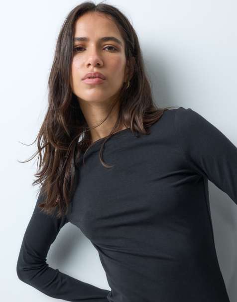 Vero Moda long sleeve t-shirt in black