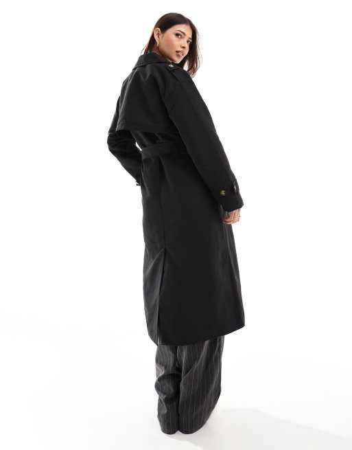 Vero Moda Black Polyester Jackets Women s Coat