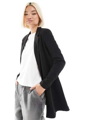 Vero Moda - Longline-Blazer in Schwarz aus Jersey