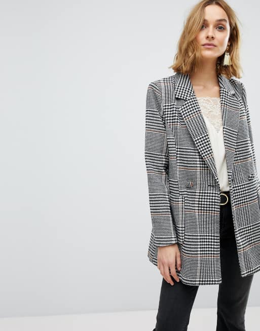 Checked 2025 longline blazer