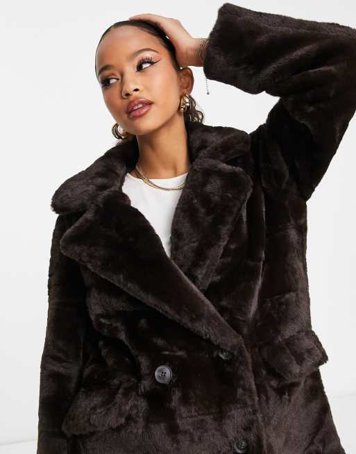 Moda faux fur coat | ASOS