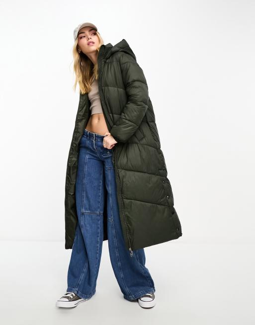 Maxi shop padded coat