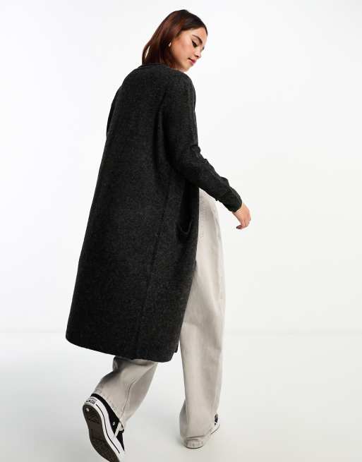 Long Cardigan Damen Strickjacke Schwarz Vero Moda – Longline