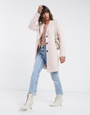 vero moda pink coat