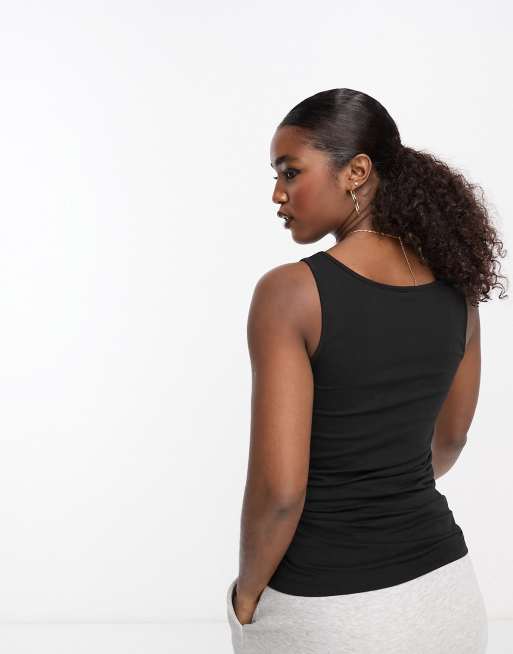 ヴェロモーダ Vero Moda 【 Tank Top Women 】 ファッション レディースファッション トップス タンクトップ レディー Vero Moda longline tank top in black | ASOS