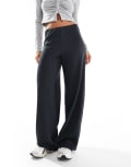 [Vero Moda] Vero Moda loose pull on pants in graphite-Grey L Grey