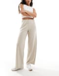 [Vero Moda] Vero Moda loose pull on pants in silver lining-Neutral 2XL Silver Lining